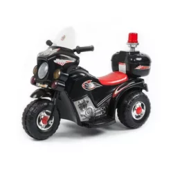 Lenoxx Children's Electric Ride-on Motorcycle (Black) Rechargeable, Up To 1Hr