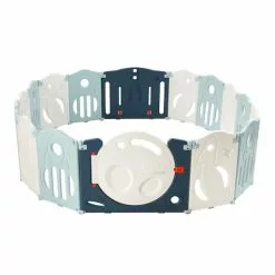 Keezi Baby Playpen 16 Panels Foldable Safety Gate Blue 7 Keezi Baby Playpen 16 Panels Foldable Safety Gate Blue -Outdoor Living Sales Store l5cIyrafvc1lC5fQcJDDZjVcM