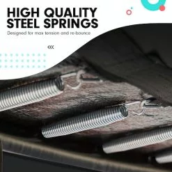 Kahuna Trampoline 14 Ft With Basketball Set - Rainbow -Outdoor Living Sales Store lWdqZgepewEocCaGgVY57j9fA 32