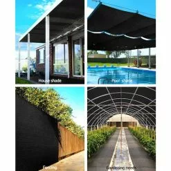 Instahut 50% UV Sun Shade Cloth Shadecloth Sail Roll Mesh Outdoor 1.83x50m -Outdoor Living Sales Store lqdaZLIP0 8GuD2oLZYvgOgTc 1