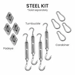 Wallaroo Outdoor Sun Shade Sail Canopy Grey Square 3.6 X 3.6M -Outdoor Living Sales Store lsYvKGEUXu 5tG etLp9esxz0