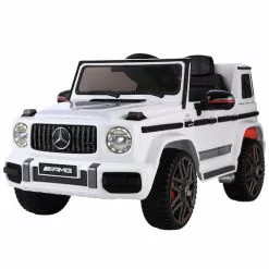 Rigo Mercedes-Benz Licensed Ride On Car AMG G63 Kids Toy White