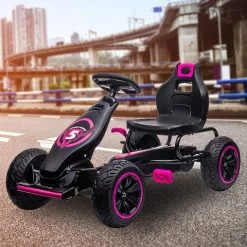 Kahuna G18 Kids Ride On Pedal Go Kart - Rose Pink -Outdoor Living Sales Store mM 9R zxD8YhI cM0vFE6K2Cc