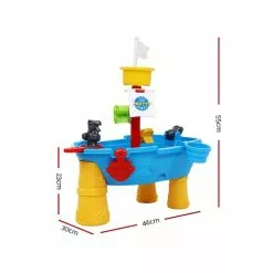 Keezi Kids Beach Sand And Water Toys Outdoor Table Pirate Ship Childrens Sandpit -Outdoor Living Sales Store mdnelJ22SdNBawHkuUbwBVYv0