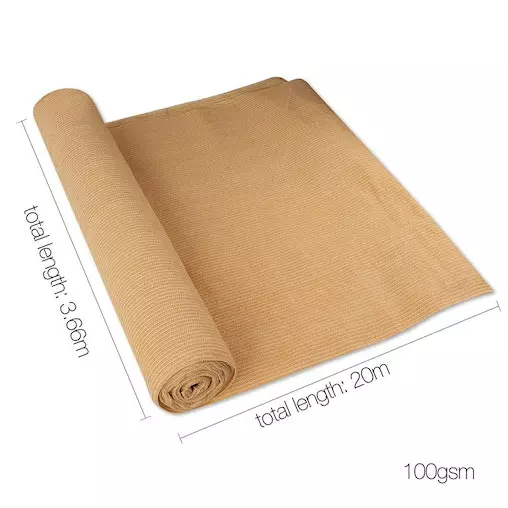 Instahut 50% Sun Shade Cloth Shadecloth Sail Roll Mesh Outdoor 100gsm 3.66x20m 3 Instahut 50% Sun Shade Cloth Shadecloth Sail Roll Mesh Outdoor 100gsm 3.66x20m - Image 3