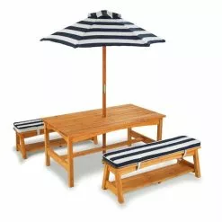 KidKraft Kids Picnic Table & Bench With & Umbrella