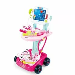 Gem Toys Kids Children's Doctors Medical Cart & ECG Machine For Toddler Play