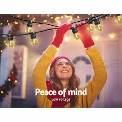 Jingle Jollys 68m LED Festoon Lights String Lighting Outdoor Wedding Party Home -Outdoor Living Sales Store nLq9FB2szjLUGufFH3P4iZLxo