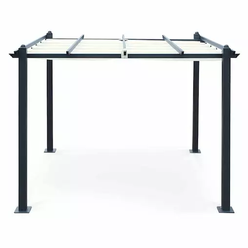 Alice's Garden CONDATE 3X3m Ecru Semi-Permanent Aluminium Gazebo 5 Alice's Garden CONDATE 3X3m Ecru Semi-Permanent Aluminium Gazebo - Image 5