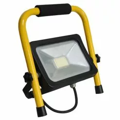 Ultracharge LED Flood Light/Spotlight/Work Light 30W 1.2m Cable W/Stand Yellow