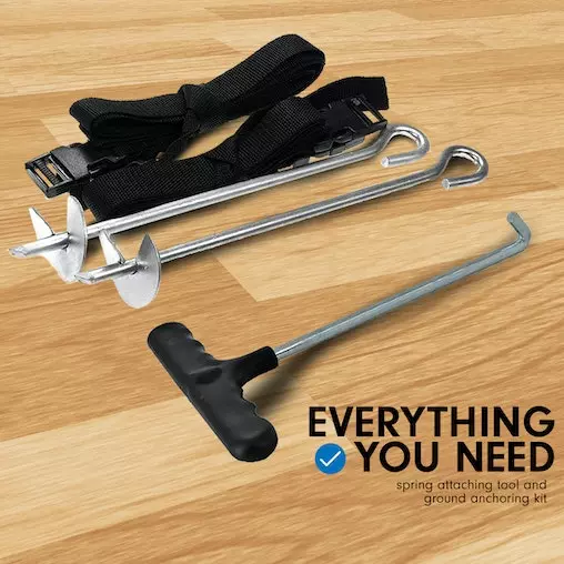 Kahuna Trampoline 6ft X 9ft Rectangular Outdoor Rainbow Basketball Set 12 Kahuna Trampoline 6ft X 9ft Rectangular Outdoor Rainbow Basketball Set - Image 12