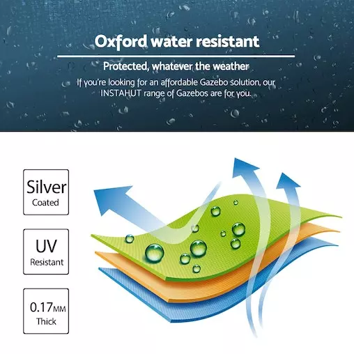 Instahut Gazebo Pop Up Marquee 3x4.5 Folding Tent Gazebos 5 Instahut Gazebo Pop Up Marquee 3x4.5 Folding Tent Gazebos - Image 5