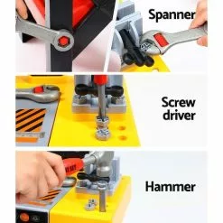 Keezi Kids Pretend Play Set Workbench Tools 54pcs Builder Work Childrens Toys -Outdoor Living Sales Store pN LbJCNrfcq6mLE8hi0LQ6VI