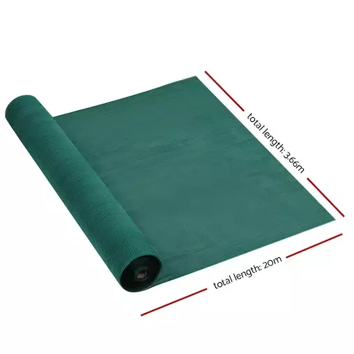 Instahut 50%UV 3.66x20m Shade Cloth Shadecloth Sail Mesh Roll Outdoor Green 3 Instahut 50%UV 3.66x20m Shade Cloth Shadecloth Sail Mesh Roll Outdoor Green - Image 3