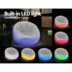 Bestway Inflatable LED Light Outdoor Lounge Chair -Outdoor Living Sales Store qM1Fht9 NDVASUyEyxZNirEME