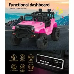 Rigo Kids Ride On Car Electric 12V Car Toys Jeep Battery Remote Control Pink -Outdoor Living Sales Store qyBSBvAYCNqfiI 3A9sX4 oG4