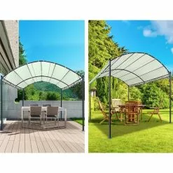 Instahut Gazebo Marquee Tent Outdoor Wedding Gazebos Beige 4x3m -Outdoor Living Sales Store rAz8FGqqy QQdtYL3kkVEdwsU