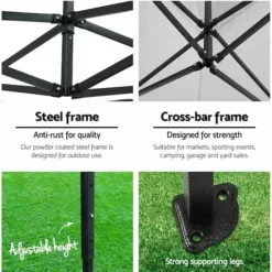 Instahut Gazebo Pop Up Marquee 3x3 Folding Tent Gazebos -Outdoor Living Sales Store rFaT WzO8Z593QvmDy4zlju8E