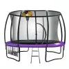 Trampoline 12 Ft Kahuna With Basketball Set - Purple