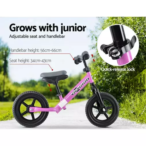 Rigo Kids Balance Bike Ride On Toys Push Bicycle Wheels Toddler Baby 12" Bikes Pink 6 Rigo Kids Balance Bike Ride On Toys Push Bicycle Wheels Toddler Baby 12" Bikes Pink - Image 6