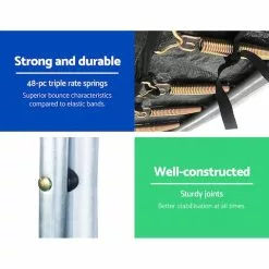 Everfit 8FT Trampoline Round Trampolines Kids Present Gift Enclosure Safety Net Pad Outdoor Multi-coloured -Outdoor Living Sales Store rt3AFDrOmKtcGvl eiz66A5ck