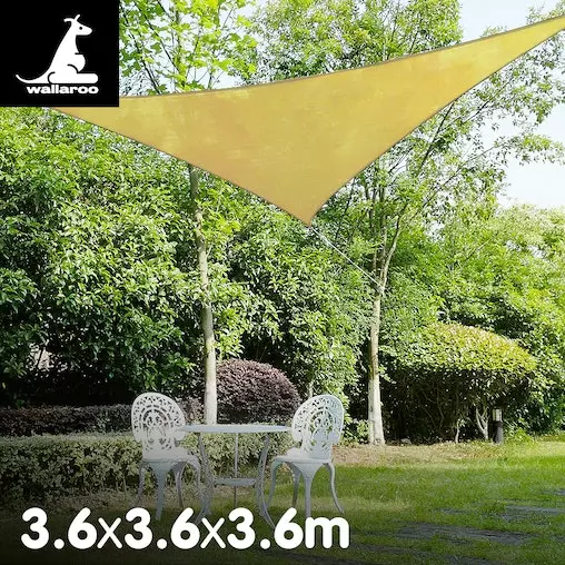 Wallaroo Triangular Sail: 3.6 X 3.6 X 3.6m - Sand 2 Wallaroo Triangular Sail: 3.6 X 3.6 X 3.6m - Sand - Image 2