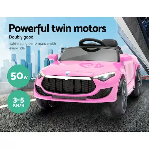 Kids Ride On Car Electric Cars Toys Maserati Inspired Battery 12V Toy Remote Control Pink Rigo 4 Kids Ride On Car Electric Cars Toys Maserati Inspired Battery 12V Toy Remote Control Pink Rigo - Image 4