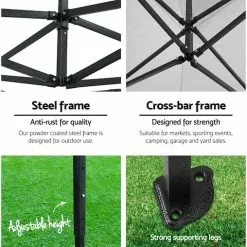 Instahut Gazebo Pop Up Marquee 3x4.5 Tent Folding Gazebos 10 Instahut Gazebo Pop Up Marquee 3x4.5 Tent Folding Gazebos -Outdoor Living Sales Store sgymgmtbkiTmkqvN3YcAkaHMA