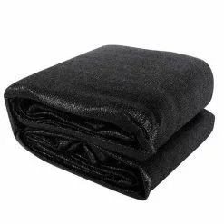 Instahut Sun Shade Sail Cloth Shadecloth Outdoor Canopy Rectangle 280gsm 6x7m Black