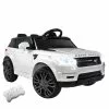 Kids Ride On Car Electric Cars Toys 12V Range Rover Sport Coupe Inspired Battery Remote Control Rigo White