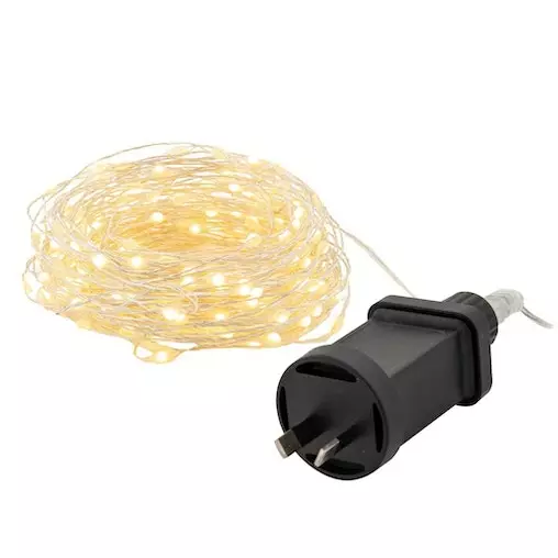 Rogue Super Bright String Light LED 200 Bulbs Silver 20m 1 Rogue Super Bright String Light LED 200 Bulbs Silver 20m