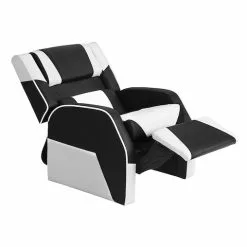 Keezi Kids Recliner Chair Gaming Sofa Lounge Couch Armchair Black White -Outdoor Living Sales Store tukyS3znPNopLvN a FTjo2h0