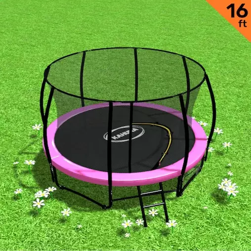 Trampoline Kahuna Classic 16ft Round - Pink 2 Trampoline Kahuna Classic 16ft Round - Pink - Image 2