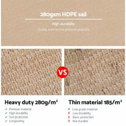 Instahut Sun Shade Sail Cloth Shadecloth Rectangle Canopy 2x4m 11 Instahut Sun Shade Sail Cloth Shadecloth Rectangle Canopy 2x4m -Outdoor Living Sales Store uEmQJVnCjiuxmQxuQ6L3dI4m8