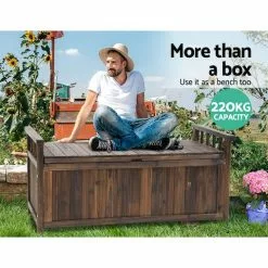 Outdoor Storage Box Wooden Garden Bench Chest Toy Tool Sheds Furniture Charcoal Gardeon -Outdoor Living Sales Store ujGueoC56PQLIepVgPpvPMucw