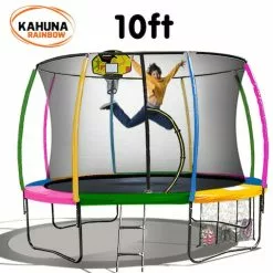 Kahuna Rainbow 10ft Trampoline -Outdoor Living Sales Store ulbMMIESjujwDFXKhQYBUejCI