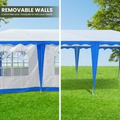 Wallaroo 4x8 Outdoor Event Wedding Marquee Tent Blue+White 15 Wallaroo 4x8 Outdoor Event Wedding Marquee Tent Blue+White -Outdoor Living Sales Store uyKXgkS0bWoZoIzNAIMZUhDwU