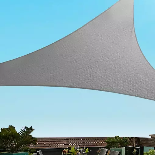 Instahut Sun Shade Sail Cloth Shadecloth Outdoor Canopy 6x6x6m 7 Instahut Sun Shade Sail Cloth Shadecloth Outdoor Canopy 6x6x6m - Image 7