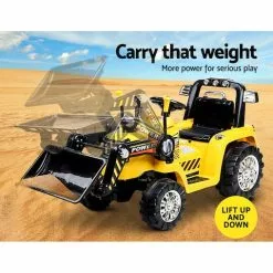 Kids Ride On Car Electric Cars Toys Bulldozer Loader Digger Tractor Excavator Toy Rigo -Outdoor Living Sales Store vEUWIWSt7HpZ6m 9PfIIwsP7g