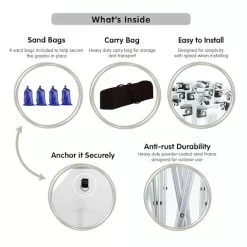 Gazebo Tent Marquee 3x3 PopUp Outdoor Wallaroo White -Outdoor Living Sales Store vnrB1xhThn A0lRwytAhJIvi8