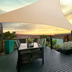 Instahut Heavy Duty Shade Sail 5x5x5m Rectangle - Sand -Outdoor Living Sales Store wPxPuc7pi08ARUUkr1RHXzjgI