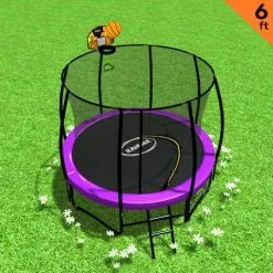 Kahuna Classic 6ft Trampoline With Basketball Set - Purple 21 Kahuna Classic 6ft Trampoline With Basketball Set - Purple -Outdoor Living Sales Store weAC7cAm1dp 0B2N3dfPyQ so