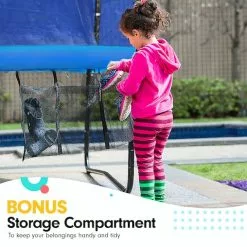 Trampoline Kahuna 10ft With Basketball Set - Blue -Outdoor Living Sales Store wh65PGQ2TJYlbx0dxHi38BpRo 3