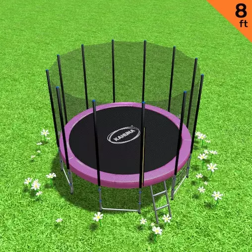 Kahuna Trampoline Blizzard 8ft - Pink 2 Kahuna Trampoline Blizzard 8ft - Pink - Image 2