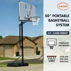 Kahuna Height-Adjustable Basketball Portable Hoop For Kids And Adults -Outdoor Living Sales Store x0NaivIxZY5ekZmu4gxu5vtek