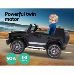 Rigo Kids Ride On Car Electric Cars Toys Mercedes-Benz Licensed AMG G63 Remote Control Battery 12V - Black -Outdoor Living Sales Store x40MQoqQcQTlua2LqkEKLIzFw