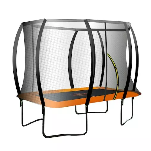 Kahuna Trampoline 8 Ft X 11 Ft Rectangular Outdoor - Orange 1 Kahuna Trampoline 8 Ft X 11 Ft Rectangular Outdoor - Orange