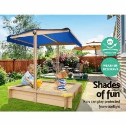 Keezi Outdoor Sand Pit- Natural Timber With Canopy -Outdoor Living Sales Store xnuU r2yUZgq9K 8s7KWMMlJM