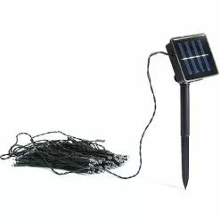 Lenoxx 200 LED Christmas Decoration/Party White Light/Solar Panel Outdoor/Indoor