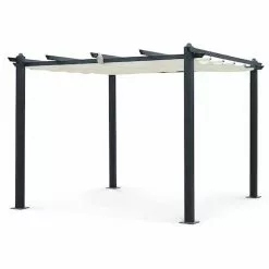 Alice's Garden CONDATE 3X3m Ecru Semi-Permanent Aluminium Gazebo